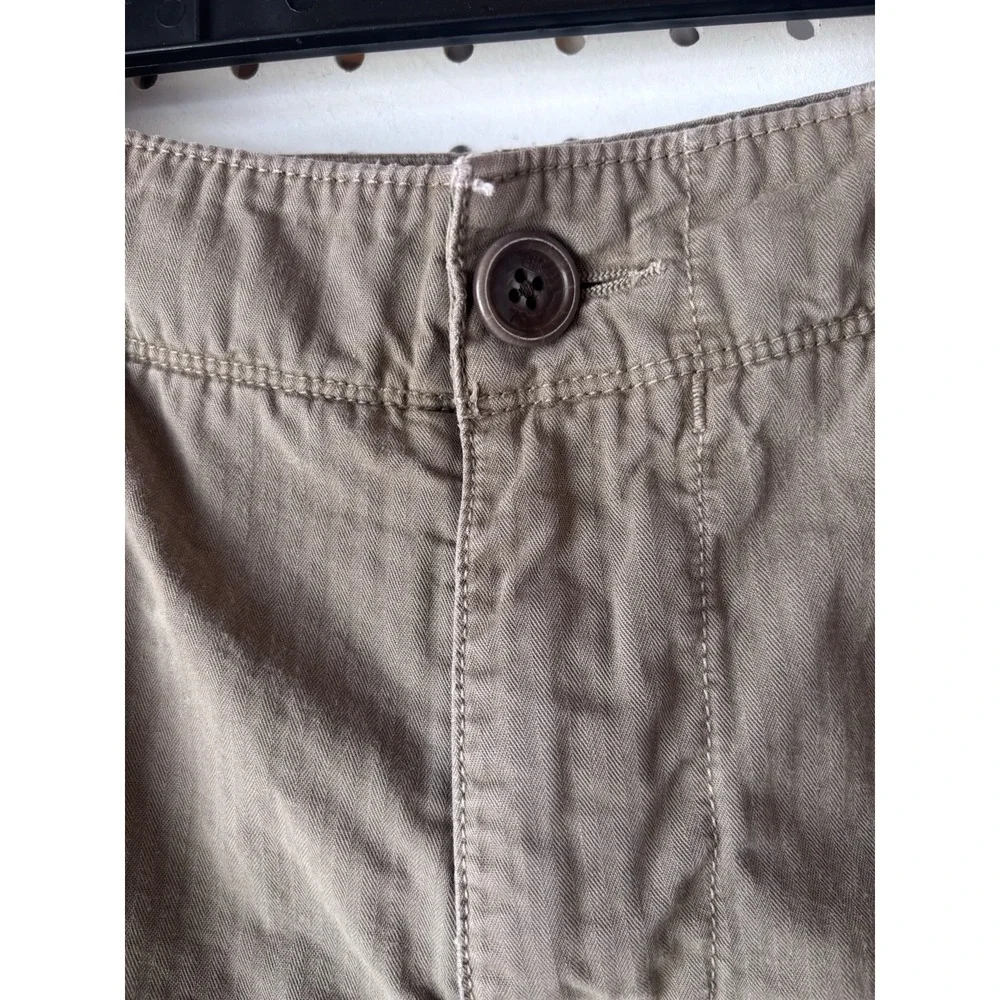 Banana Republic Men's 33‎ Relaxed Fit Cargo Khaki Shorts Twill Brown